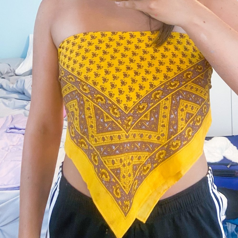 Free People Yellow Bandana